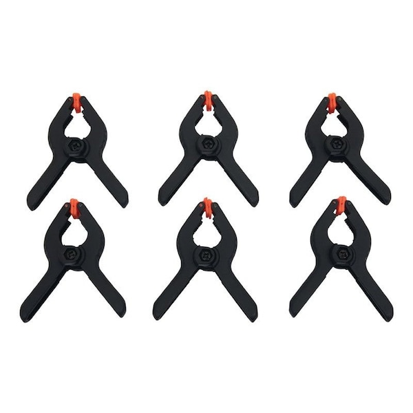 Home Plus Mini Spring Clamp Set 6 pk, 6PK DRD60075 Zoro